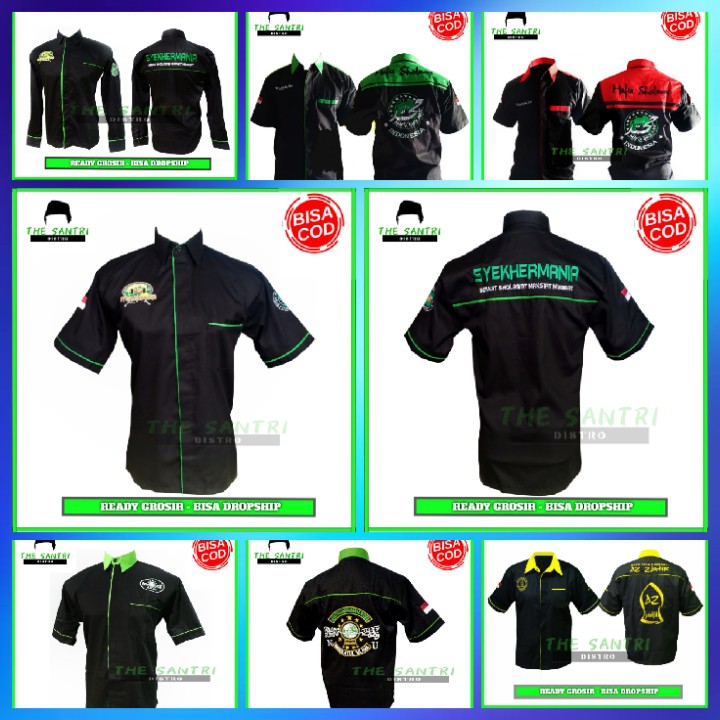 Kemeja Hem Syekhermania Habib Syekh Habib Syech Lengan Pendek