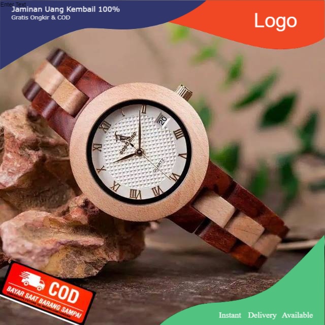 Jam Tangan Kayu Wanita Bobo Bird -M19