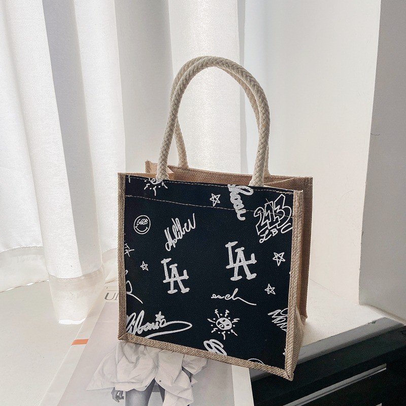 Merci Shoulder Bag Top Handle Tas Bahu vintage korean-LA 213 Hitam