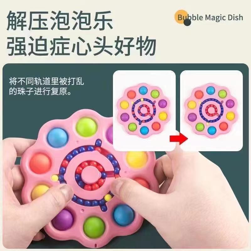 Mainan Pop it Fidget Spinner pop it push viral Fingertip Spinner-6