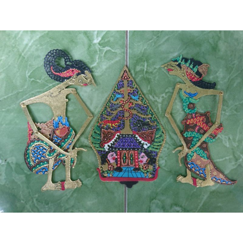 wayang mahar arjuna srikandi dan gunungan