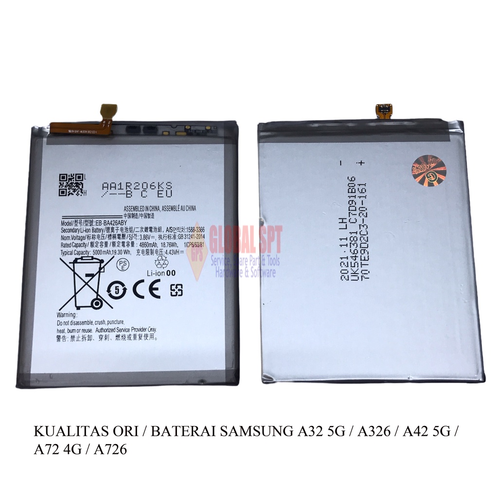 KUALITAS ORI / BATERAI SAMSUNG A32 5G / BATRE / BATERE SAMSUNG A326 / A42 5G / A72 4G / A726