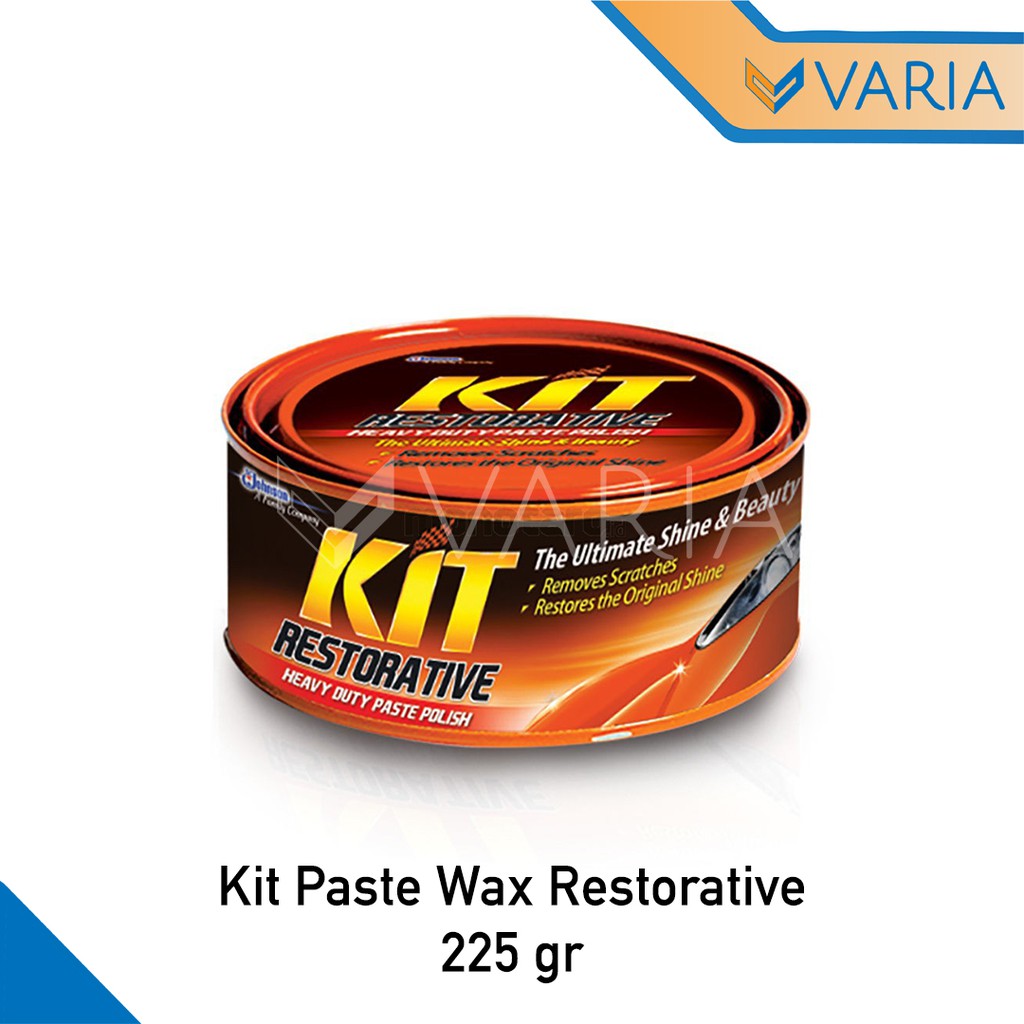 Kit Paste Wax Restorative Car Heavy Duty Polish Body 225 gr Orange