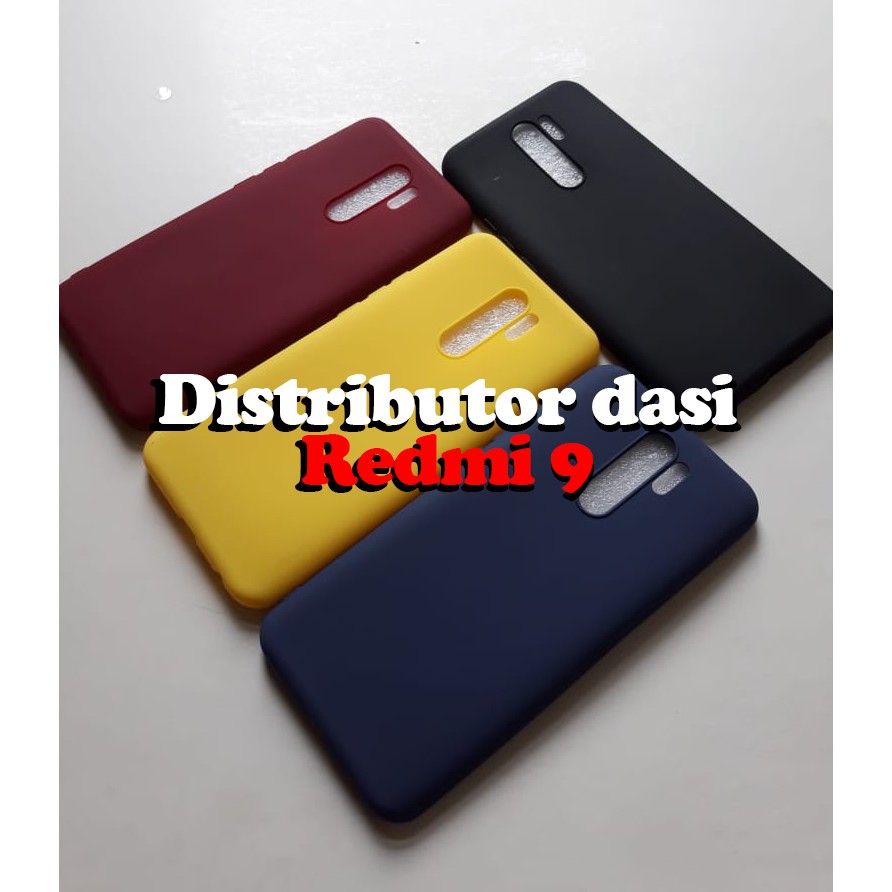 candy macaron softcase case tebal kondom hp Redmi 9 Pink maroon kuning hitam navy