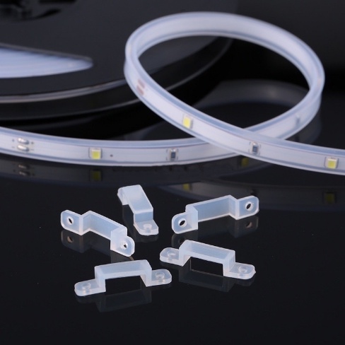 KLEM LED STRIP TRANSPARAN / KLEM LAMPU LED STRIP BENING