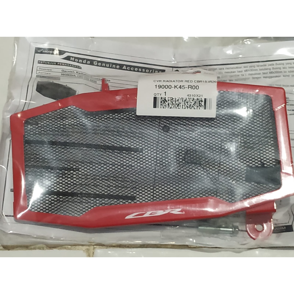 Cover Radiator Original Motor Honda CBR 150R Seri K45