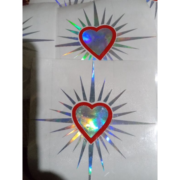 

setiker psht cutting ukuran 7,5×7,5 cm HOLOGRAM