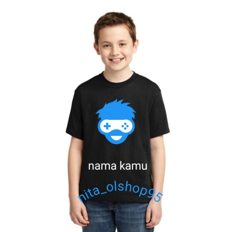 baju anak gemer kaos anak gaming pro player