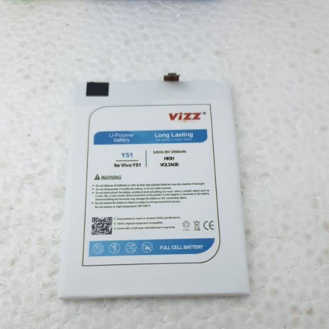 BATERAIBATTERY VIVO Y51 MERK VIZZ DOBEL POWER