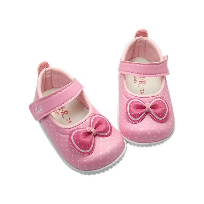 sepatu anak bayi perempuan unik bahan sol lembut model casual lucu murah bunyi cit terbaru C05 PINK