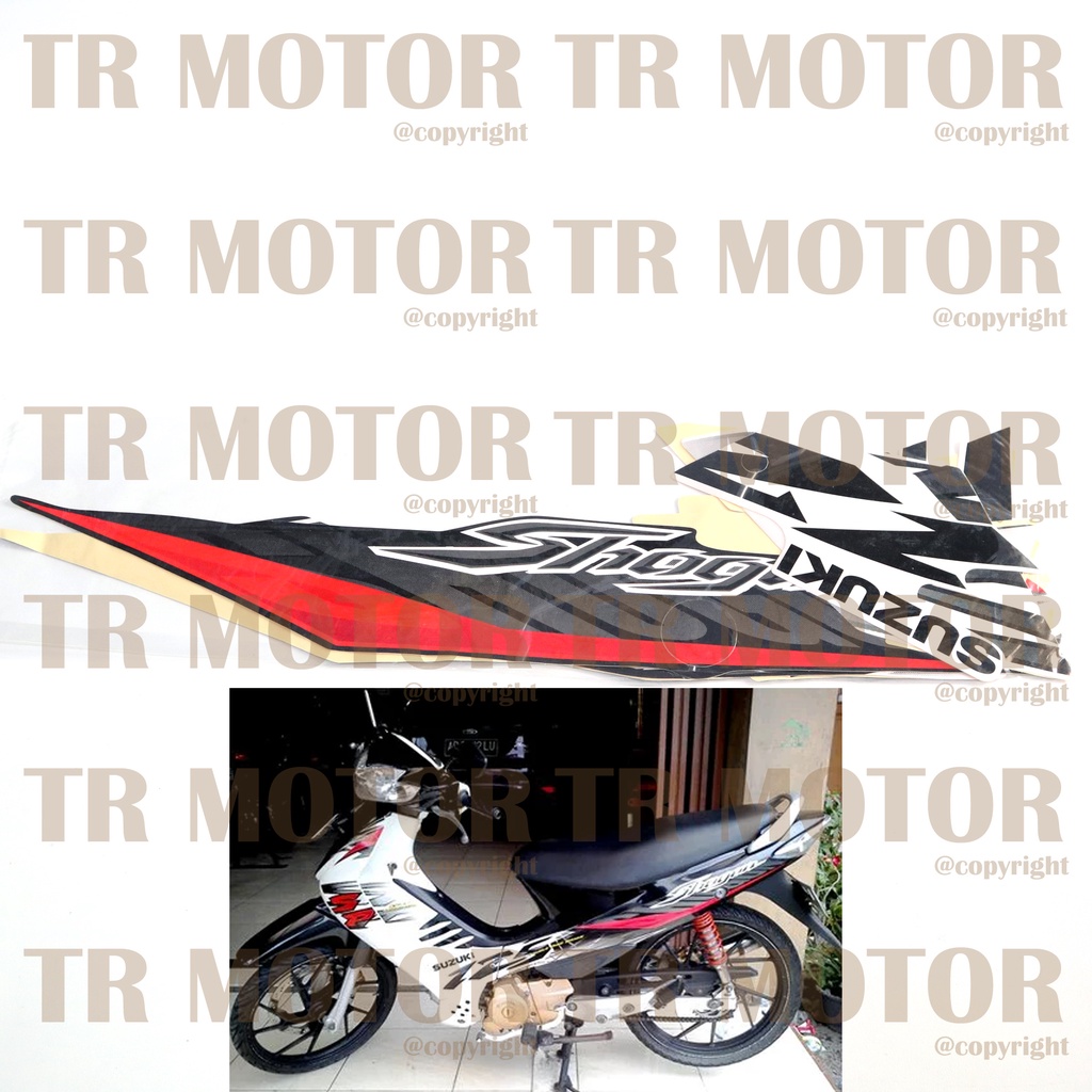 Stiker Motor Shogun 125 SP 2006 2007 Sticker Striping Lis Full Set Motor