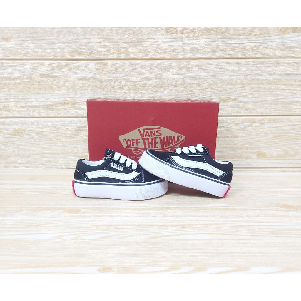 SEPATU ANAK LAKI | SEPATU ANAK PEREMPUAN | SEPATU ANAK V4NS OLD SKOOL VELCRO DAN TALI SIZE 21-35