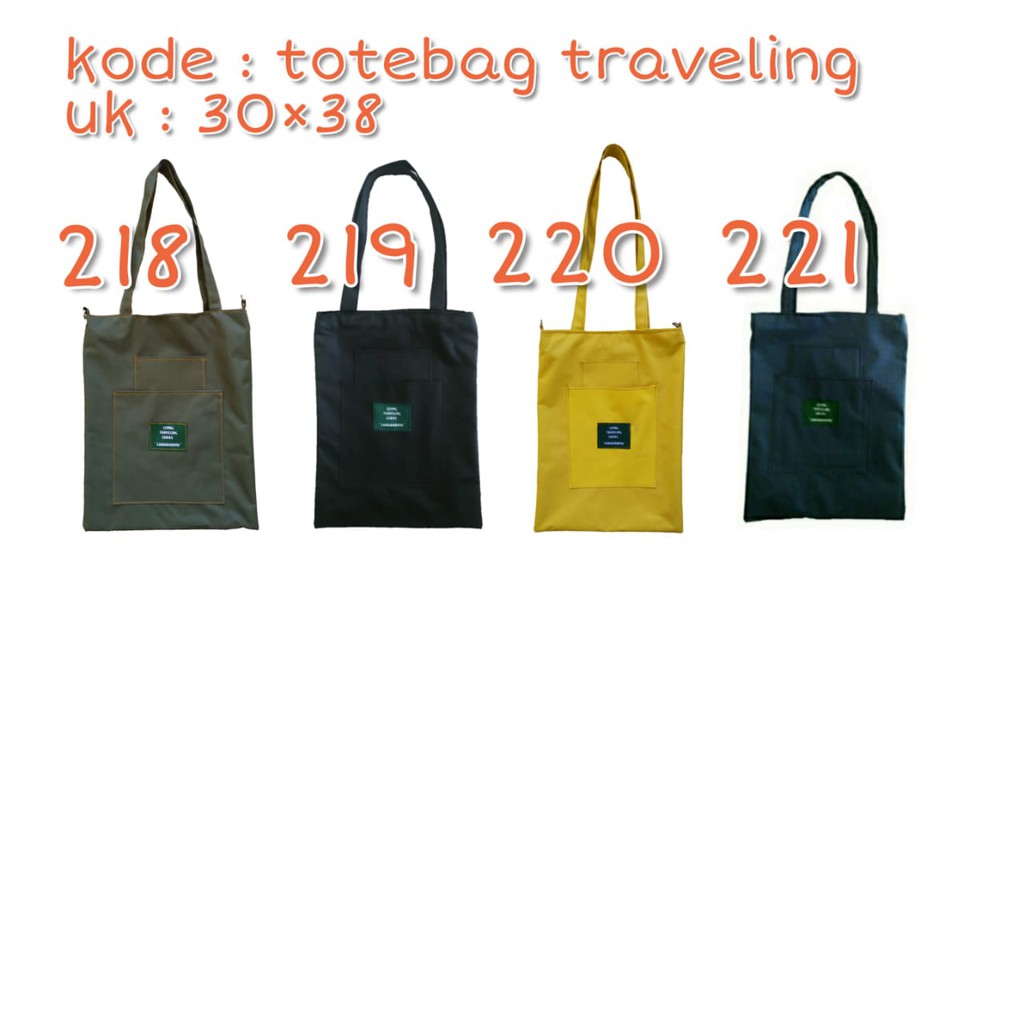 Totebag Travelling Pria Trendy I Tas Korean Simple Keren