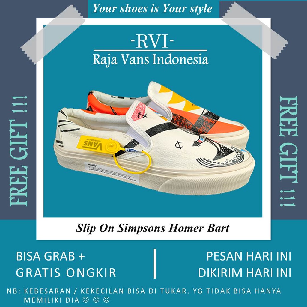 (BISA GRAB & COD) VANS SLIP ON MOMA WHITE WAFFLE DT PREMIUM BNIB | VANS SLIP ON MOMA | SLIP ON MOMA 