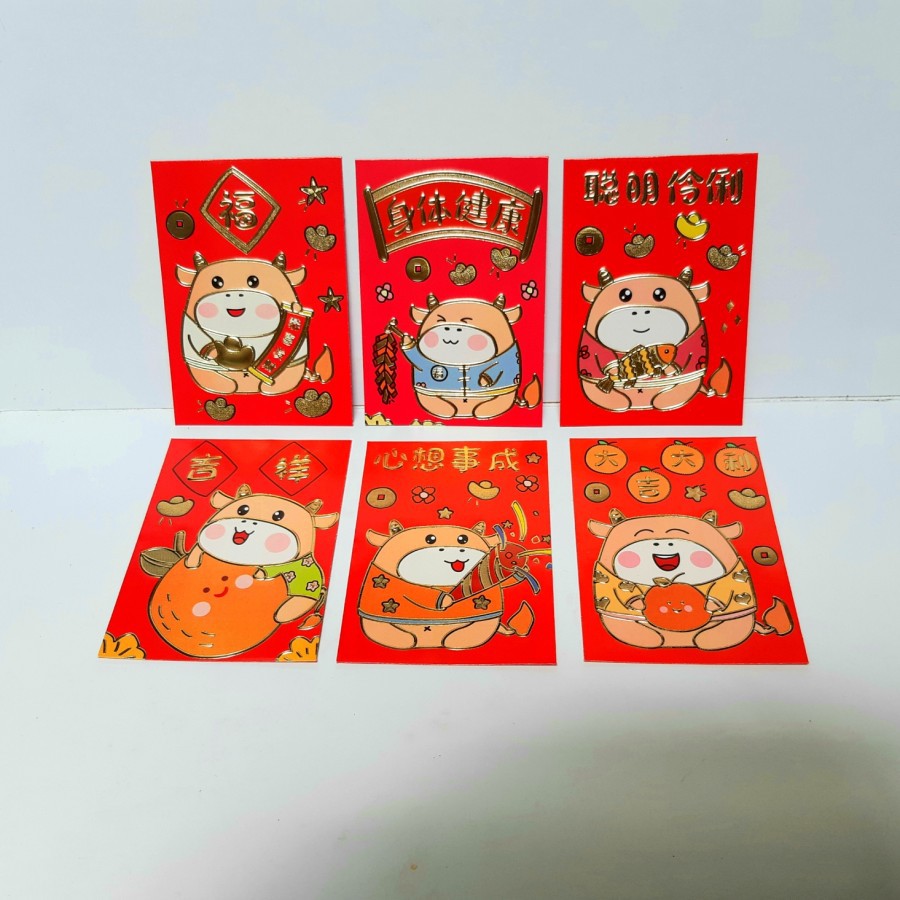 

angpao imlek 2021 shio kerbau LL0303 termurah | amplop angpao premium