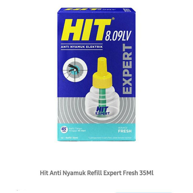 Hit Expert Refill Anti Nyamuk Elektrik Wangi Apel 35ml - Hit Refill Non Stop