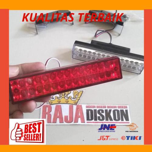 New Lampu LED Stoplamp F1 Kedip Model Kotak Panjang Merah Putih