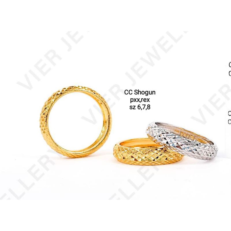 Cincin shogun vier titanium,awet tahan lama,tidak berkarat,untuk ukuran cincin, tulis dikolom komentar