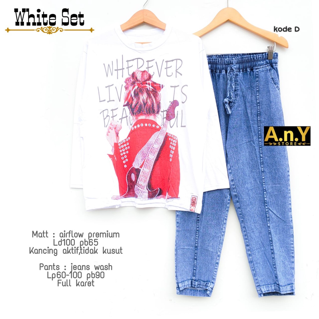 DESNA SET BY ANY - SET BAJU DAN CELANA WANITA-D