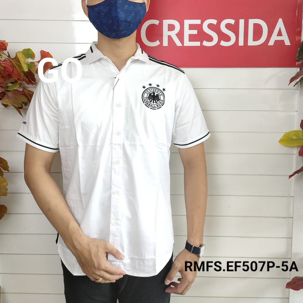 gof CRESSIDA KEMEJA PRIA SLIMFIT Kemeja Casual Kemeja Lengan Pendek