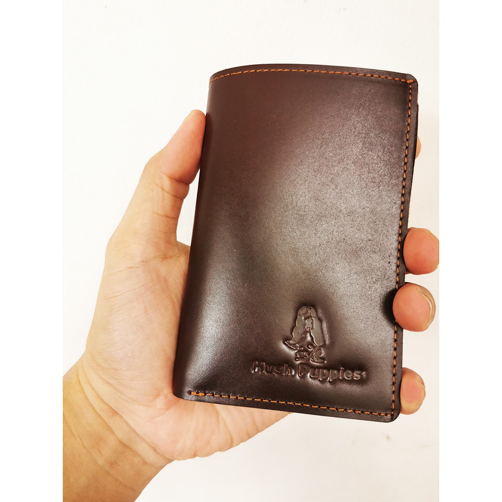 DOmpet kULit asli Pria  berdiri Hush Puppies