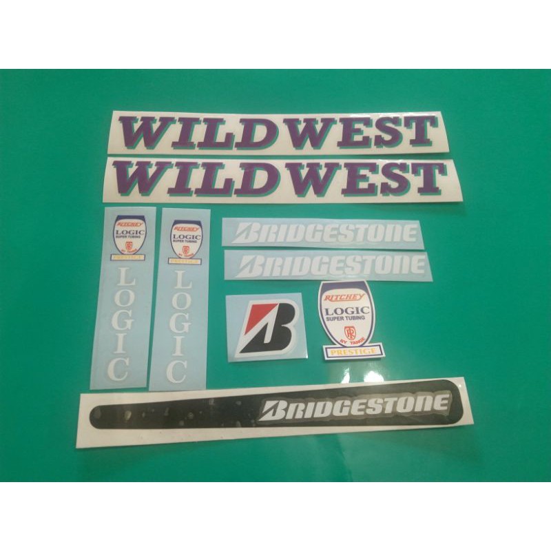 stiker sepeda wildwest Bridgestone
