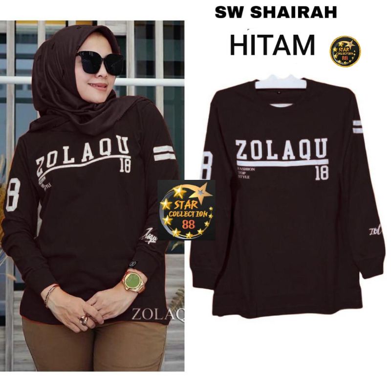 ATASAN BAJU SHAIRAH/KAOS ATASAN WANITA LENGAN PANJANG/MODEL TERBARU/TERMURAH/HARGA PROMOSI/BAJU ATASAN WANITA LENGAN PANJANG (GOOD QUALITY)