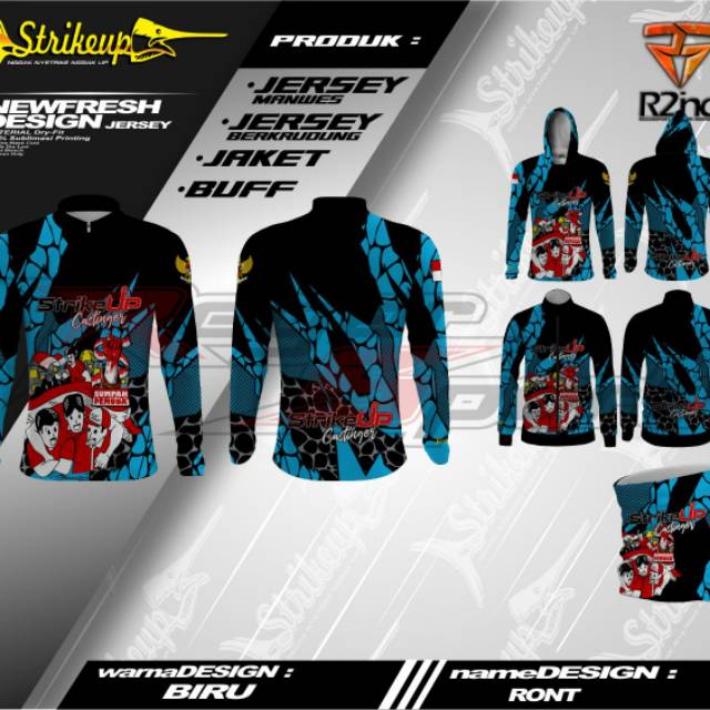 Baju mancing // kaos // jersey mancing printing // kaos tempah