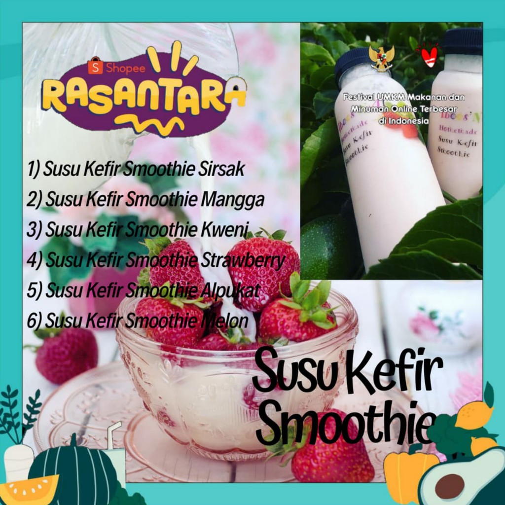 

SUSU KEFIR SMOOTHIE DENGAN BUAH ASLI by Dapoer Iboos & Al