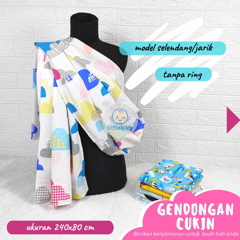 Kain Gendongan Bayi Karakter / Gendongan Cukin / Jarik Modern