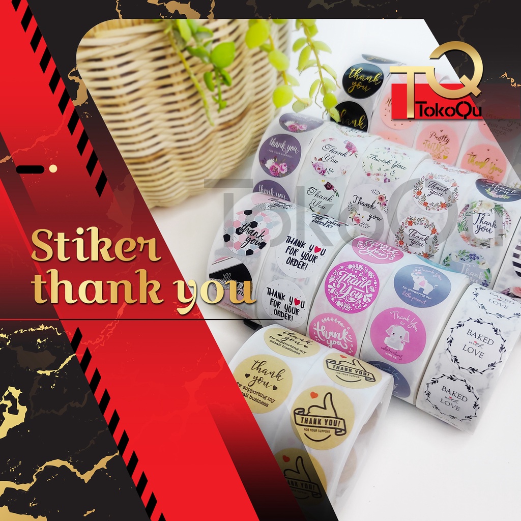 

[isi 20pcs]Stiker Thank You