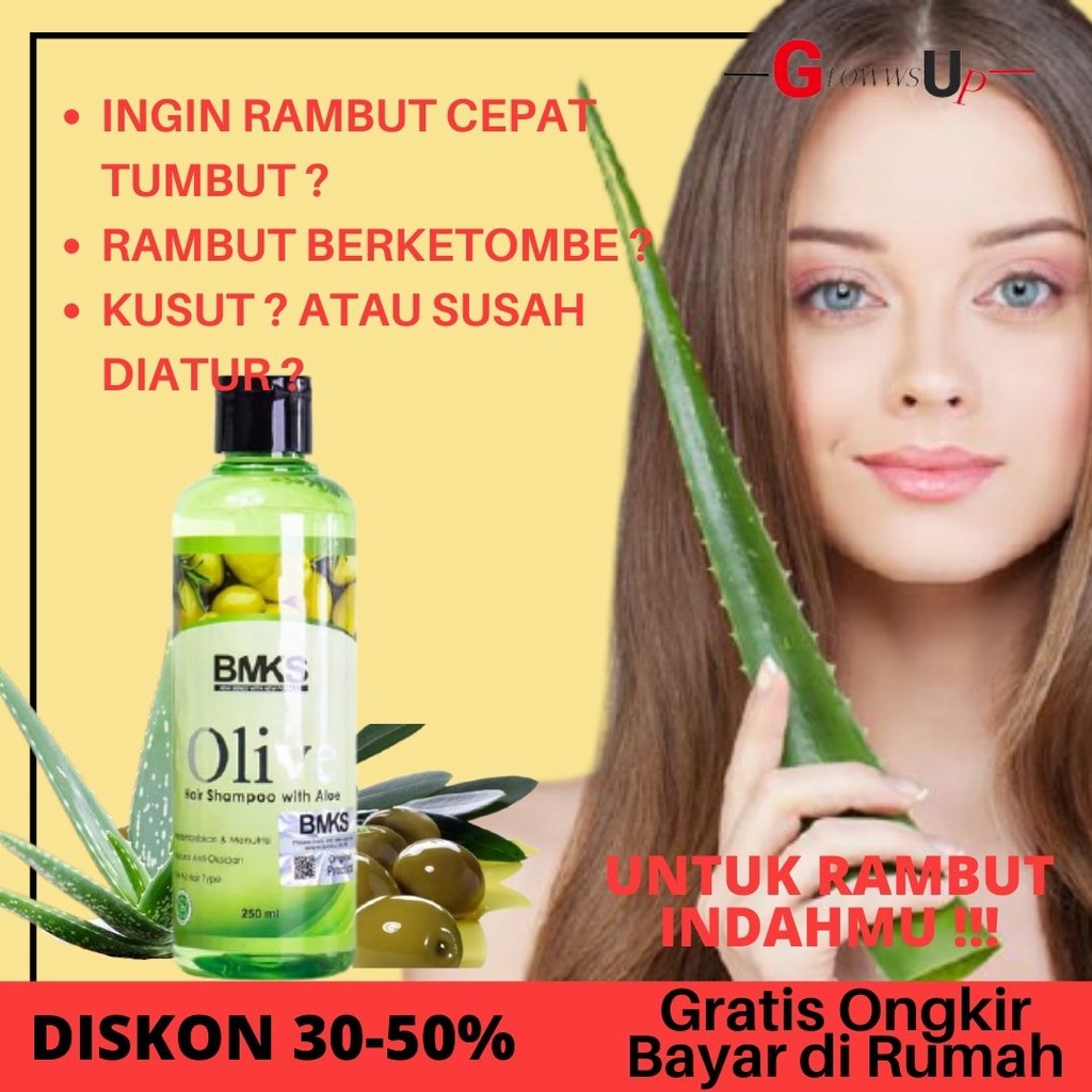 BMKS OLIVE SHAMPOO 250ML ORIGINAL BPOM - OLIVE SHAMPOO BMKS