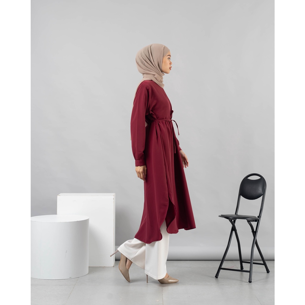 MIDI DRESS TUNIK RATU RUFFLE KOSHIBO PREMIUM SHIRT B510