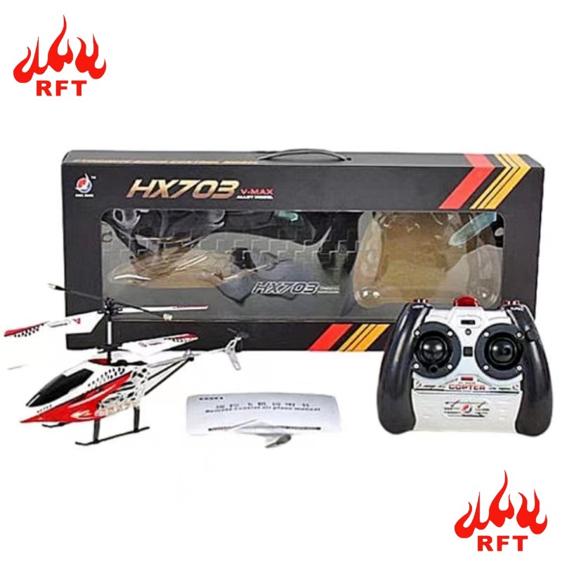 Image of HENGXIANG MAINAN RC HELI TERBANG HELICOPTER REMOTE CONTROL 3.5CH GYROSCOPE HX703 #4
