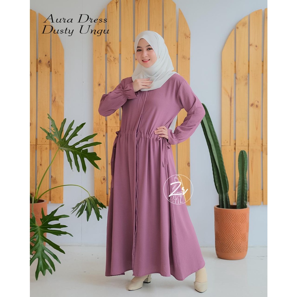 DRESS SANTORINI ARMANY HAZKIA NADYA ZR GAMIS SHIMER PESTA WANITA ZIRA KILAP MEWAH SYARI