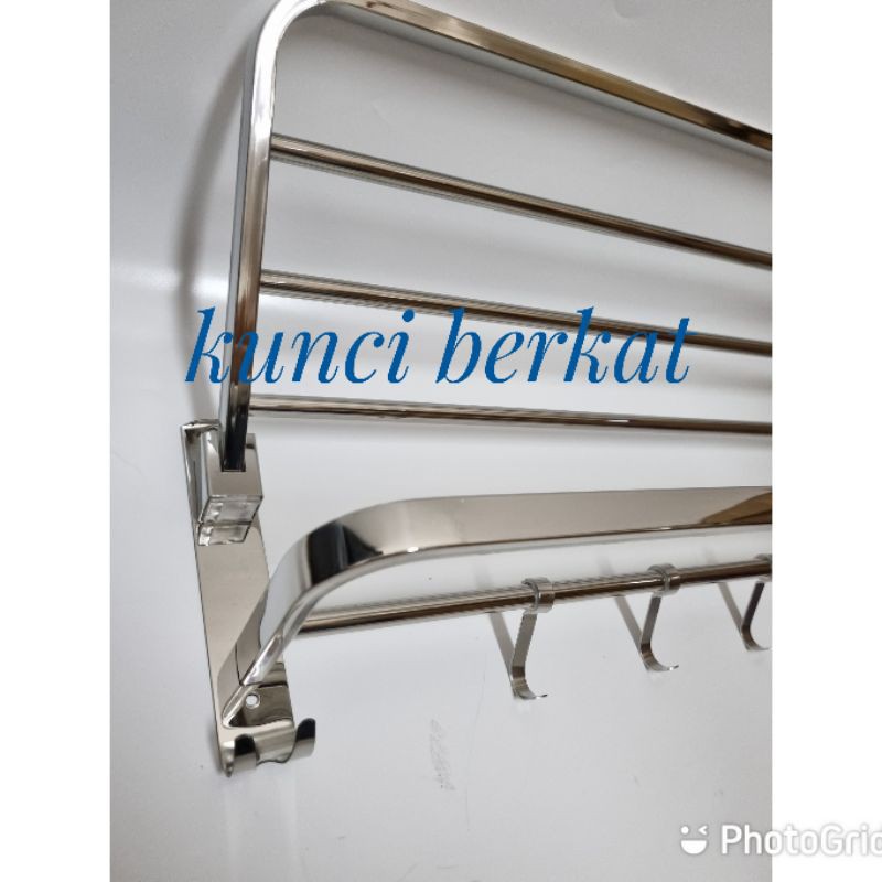 Gantungan Handuk/Hanger/Jemuran Handuk stainless