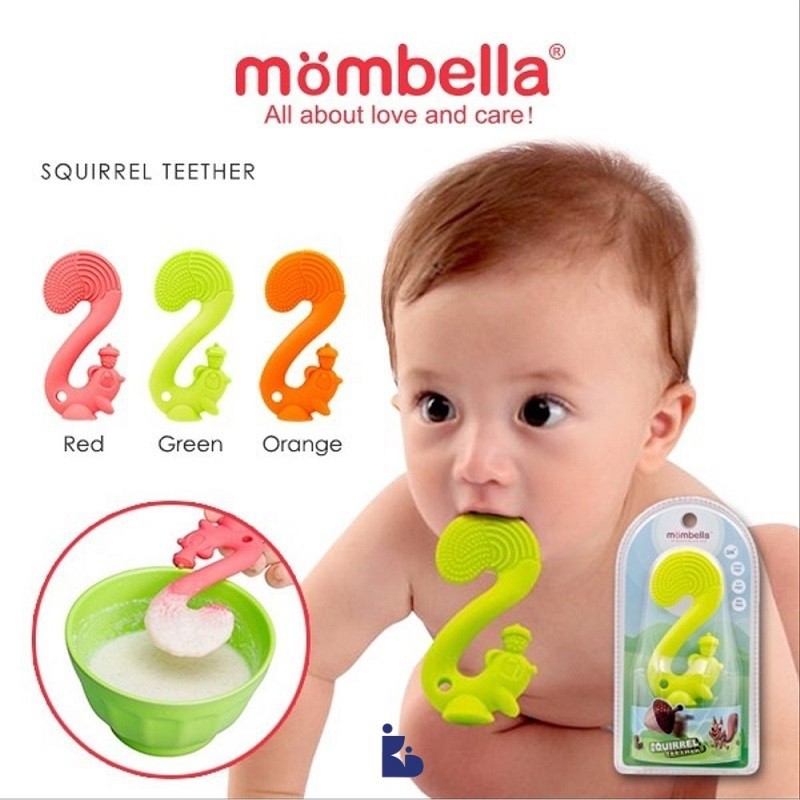 Mombella Squirrel Teether Toy Doo | Gigitan Bayi