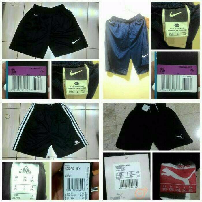 Celana Bola Grade Ori BIG SIZE Adidas / Nike / Under Armour Hitam