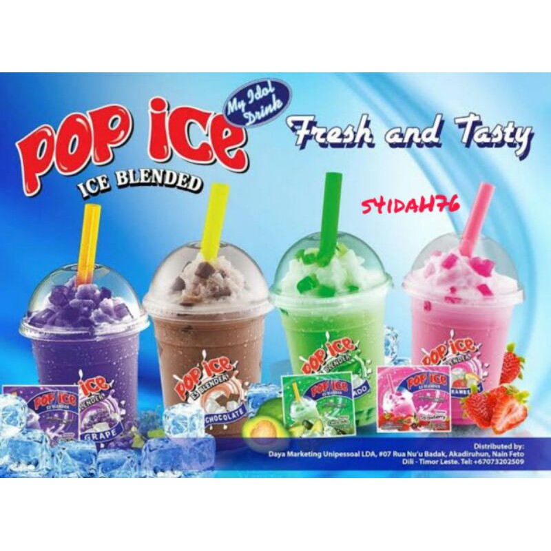 Jual Pop Ice Minuman Aneka Rasa Blender Indonesiashopee Indonesia 2346