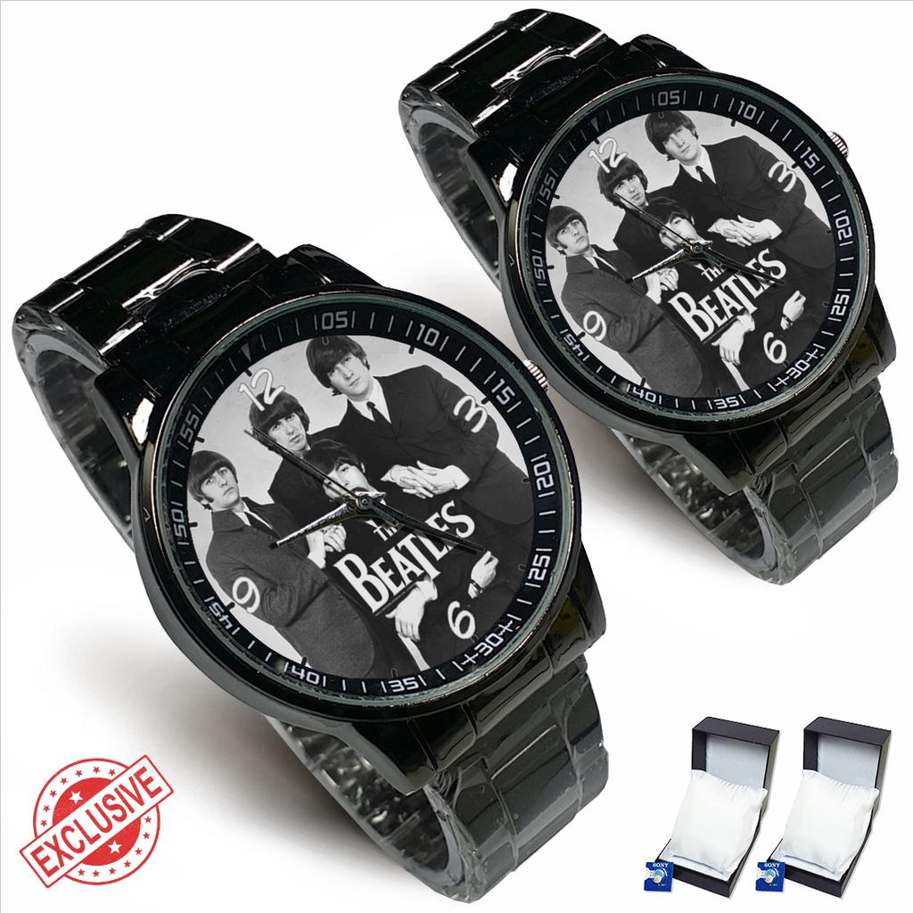 Jam Tangan Rantai Couple THE BEATLES (Nice)