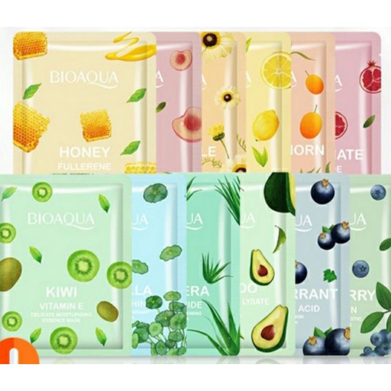 BIOAQUA sheet mask BPOM/Chamomile/Honey/Avocado