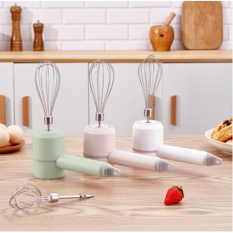 Electric Hand Mixer Wireless Blender Tangan Pengocok Telur Adonan Kue Elektrik