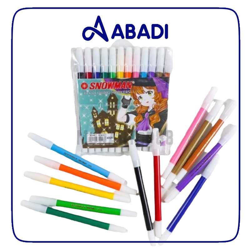

SPIDOL SNOWMAN 12 WARNA