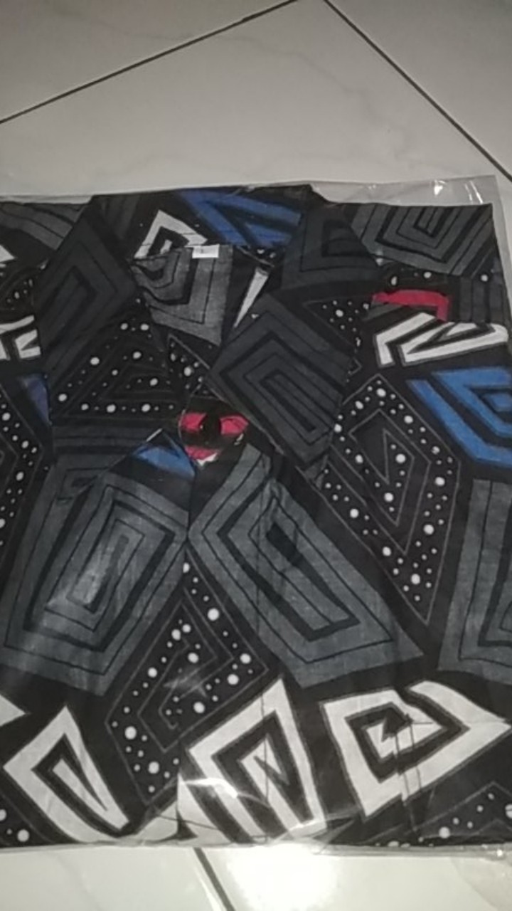 Nailo Batik Hrb026 Kenongo Kemeja Jahe Pendek Pekalongan M L Xl Kemeja Halus Kemeja Batik