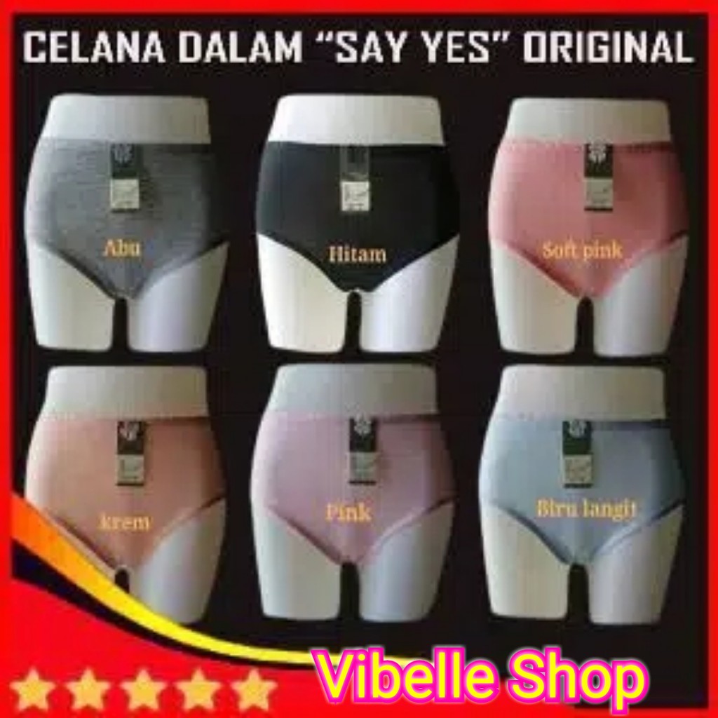 CELANA DALAM WANITA SAY YES NI SHA IMPORT Vibelle Shop CELANA DALAM WANITA SAY YES NI SHA IMPORT Vibelle Shop