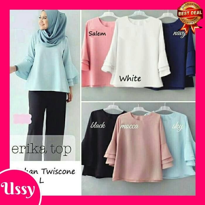 Baju Atasan Blus Wanita Muslim Shamal Busui Friendly U95 Atasan Blouse Wanita 879 Baju Blouse Wanit Shopee Indonesia