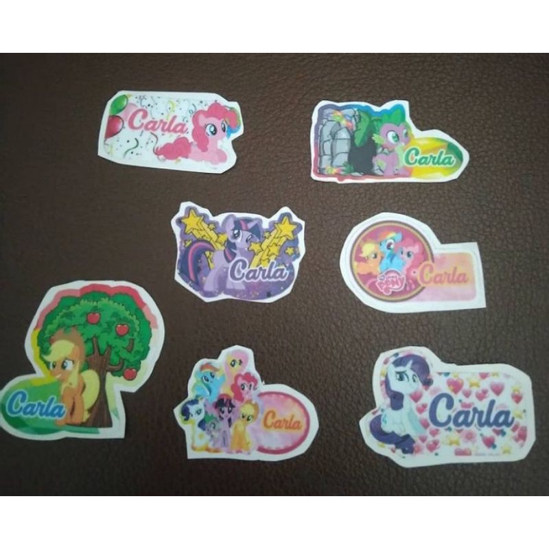 

Stiker nama customize