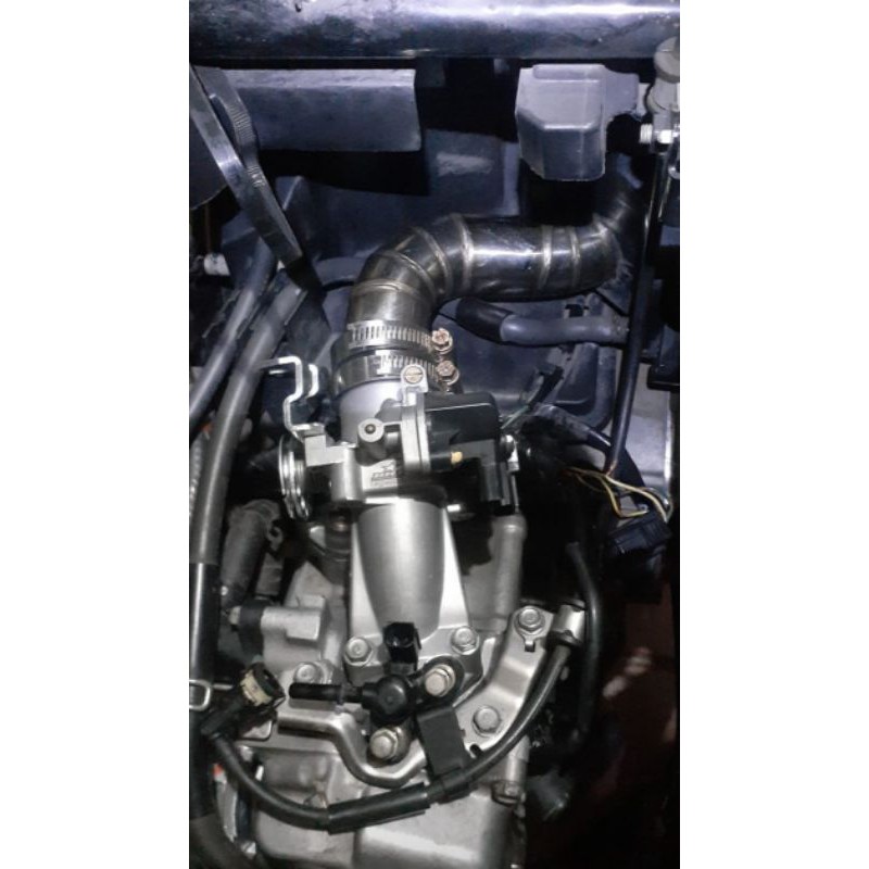 air intake stainless matic beat scoopy, nmax aerox, pcx lokal, pcx cbu vario 125 150