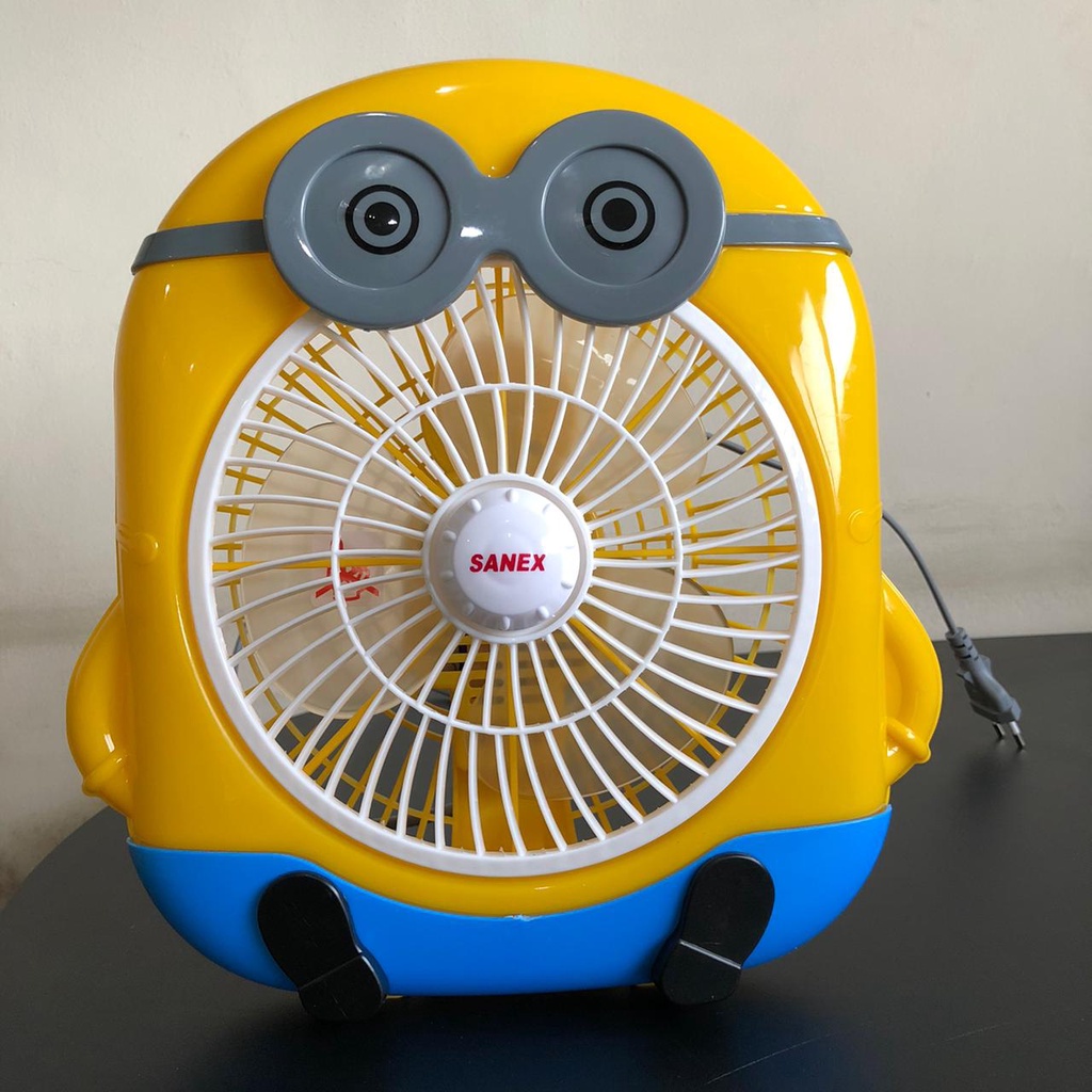 Kipas angin karakter SANEX Minion 8inchi / box fan 8 inch