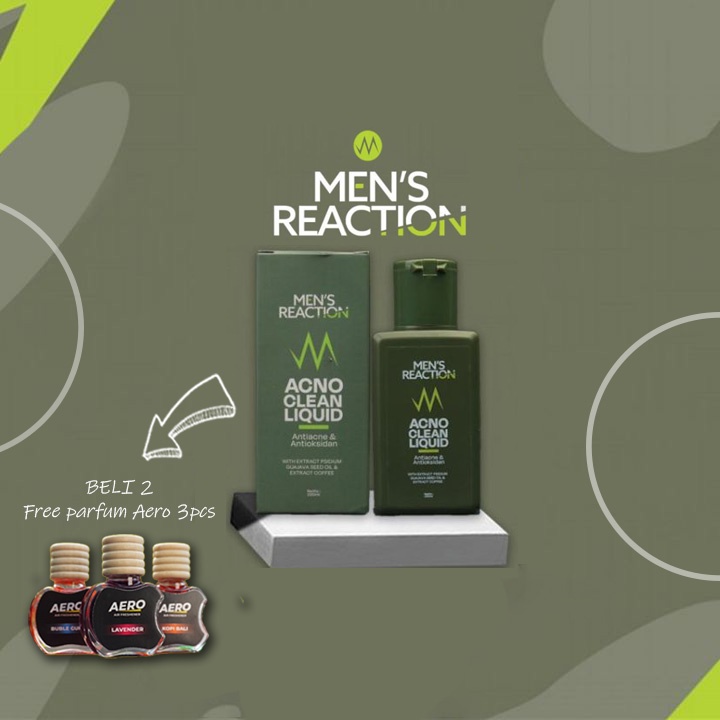 Men’s Reaction Acno Clean Liquid - Sabun Jerawat Pria Premium